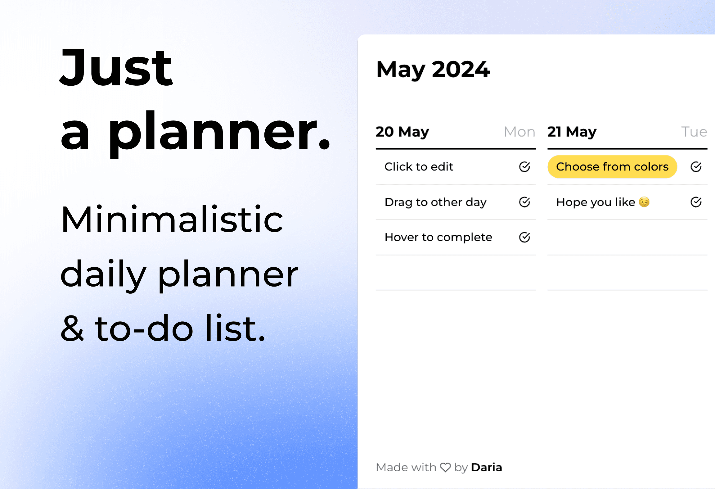 Just a planner screenshot